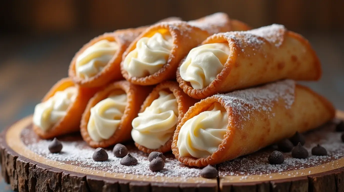 Cannoli Fritti Ripieni alla Crema